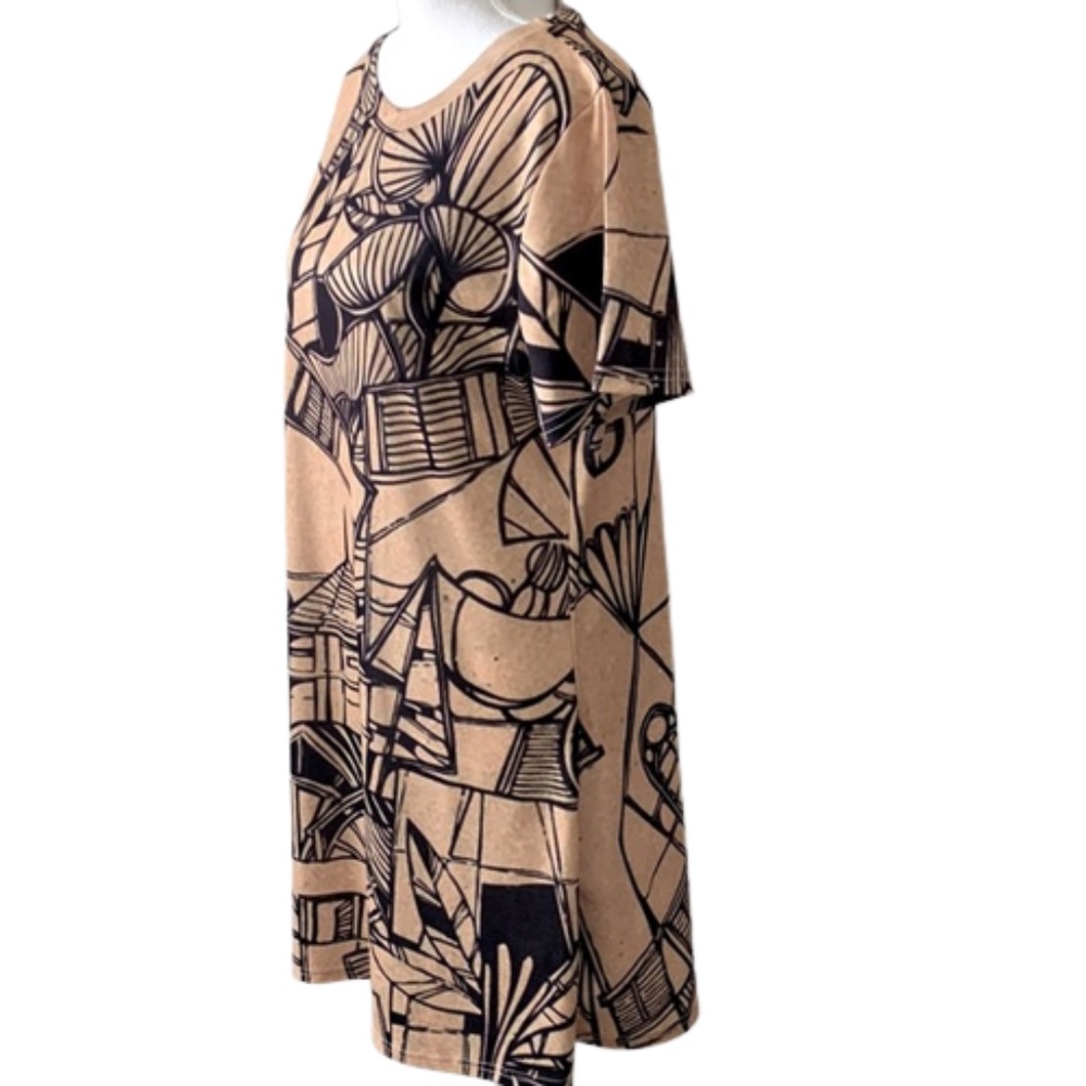 Fashion Vintage O-Neck Short Sleeve Summer Beach Dress Women Elegant